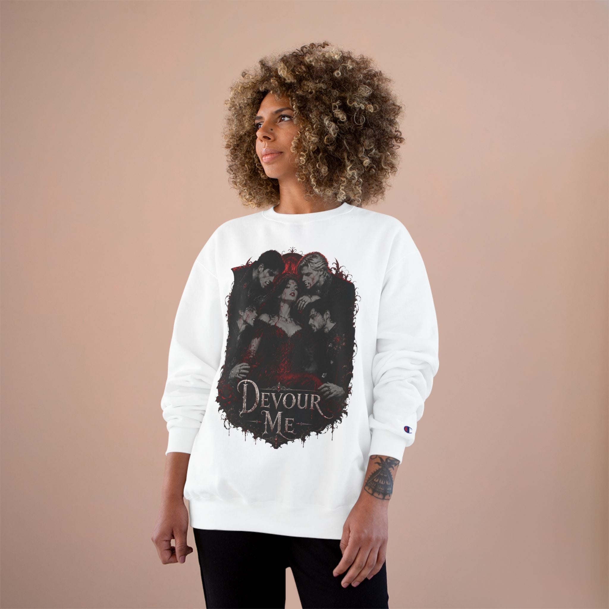 Devour Me Champion Crewneck Sweatshirt