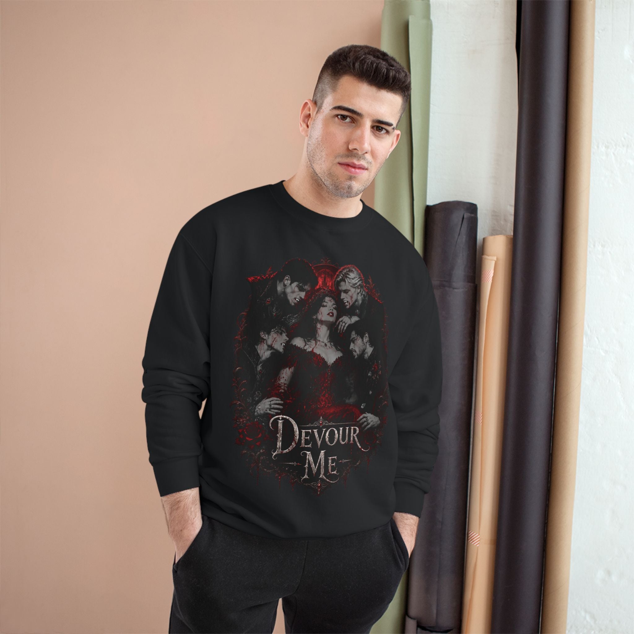Devour Me Champion Crewneck Sweatshirt